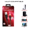 USB-C įkrovimo laidas SUBSONIC SA5601 3 m – suderinamas su PS5, Xbox, Nintendo Switch