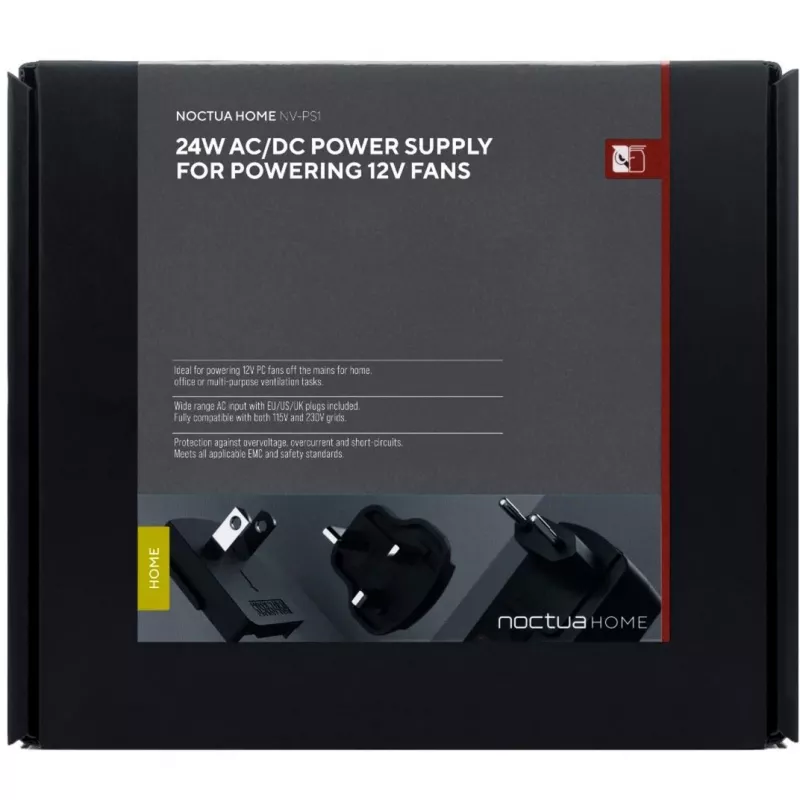 Maitinimo adapteris patalpoms Noctua NV-PS1 90-264V pasyvus aušinimas juodas