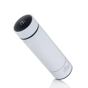 Extralink Smart Travel Mug White – Terminis puodelis su temperatūros ekranu
