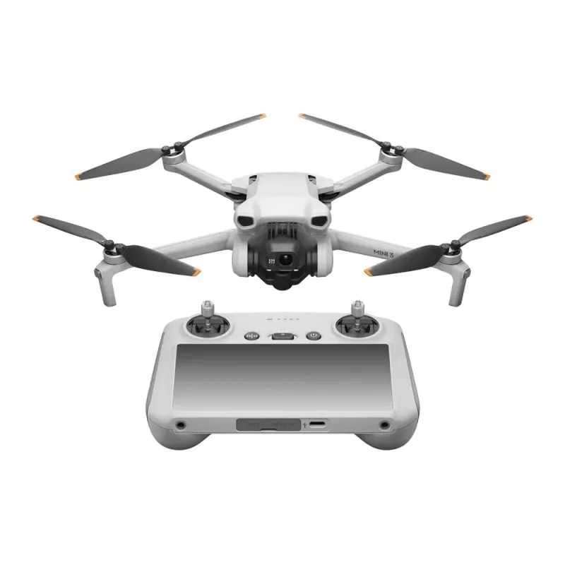 Kvadrakopteris DJI Mini 3 Fly More Combo – 4 rotoriai, 12 MP 4K kamera, 10 000 m nuotolis, 10,55 m/s greitis, 2453 mAh baterija, 0,248 kg, pilka