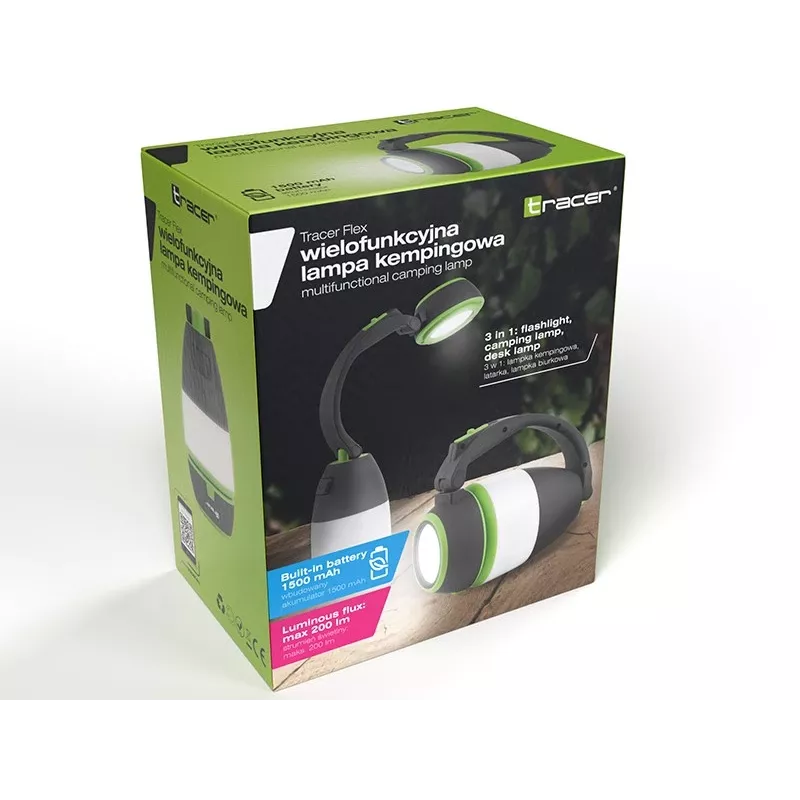 Kempingo lempa TRACER FLEX 3-in-1