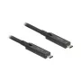 DeLOCK USB 3.2 Gen 2 aktyvus optinis laidas USB-C 10 m juodas 84257