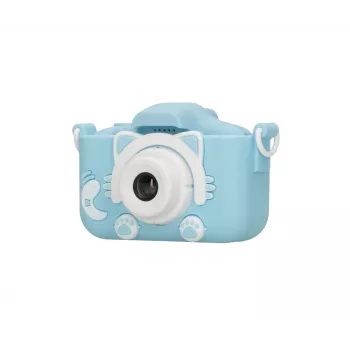 Vaikų skaitmeninis fotoaparatas Extralink H27 Single Blue — 1080P 30fps, 2,0 colio ekranas