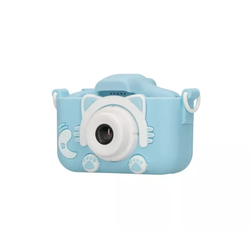 Vaikų skaitmeninis fotoaparatas Extralink H27 Single Blue — 1080P 30fps, 2,0 colio ekranas