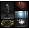 Rankinis žibintuvėlis Nitecore MT1A Pro — LED 50 lm, įkraunamas per USB, 1100 mAh, aliuminis, vandeniui atsparus, smūgiams atsparus, juodas