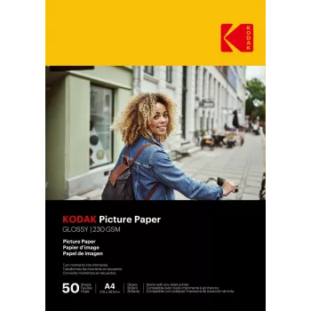 Kodak nuotraukų popierius 230g 11,8 mil Blizgus 10x15 cm 100 lapų (9891267)