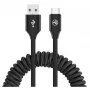 USB į USB-C duomenų laidas Tellur ištraukiamas 3A 1,8 m juodas