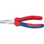 Knipex replės plokščiu galu DIN ISO 5745, ilgis 160 mm, chromuotos, daugiakomponentė rankena