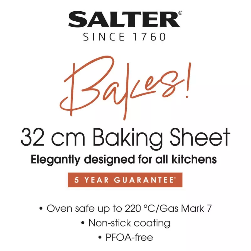 Kepimo skarda Salter BW12560EU7 32 cm, neprideganti, anglinis plienas