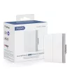 Aqara Smart Home sieninis jungiklis H1, su nuliniu laidu, dviejų klavišų (WS-EUK04)
