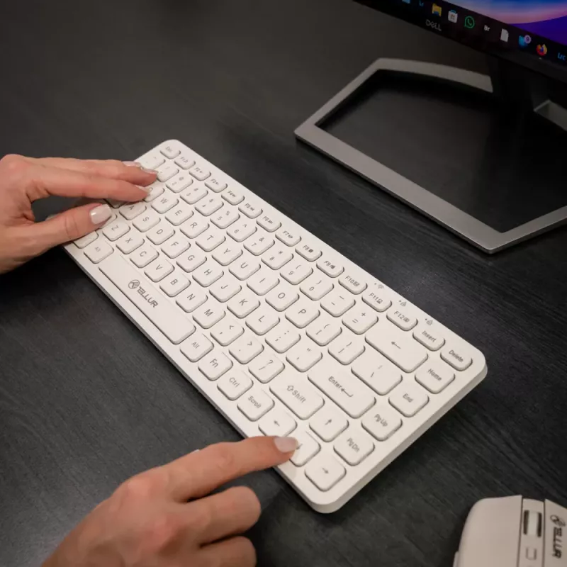 Belaidė klaviatūra Tellur TLL491241 Mini White