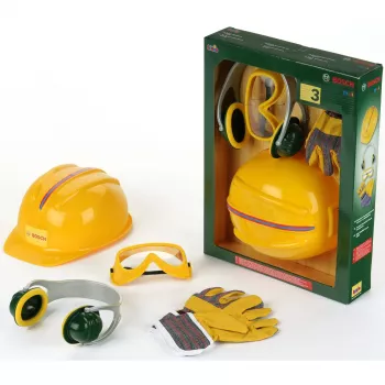 Theo Klein Bosch įrankių rinkinys B 4 vnt. su šalmu ir pirštinėmis nuo 3 metų