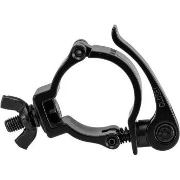 EUROLITE Clamp TPC-10QCB juodas – laikiklis trūsams ir šviestuvams, metalinis saugos kablys