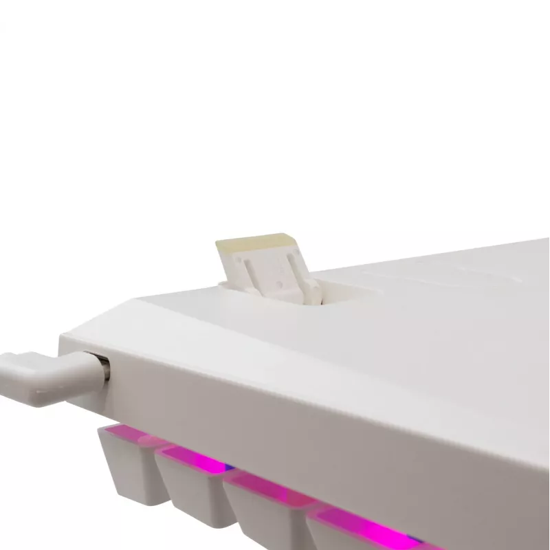 Mechaninė klaviatūra White Shark Wakizashi-2 US Red Switch, TKL be skaičių bloko, balta