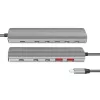 LOGILINK Ultra plonas USB 3.2 skirstytuvas 2xUSB-A, 8xUSB-C, PD, 100W