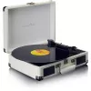 Patefonas su diržine pavara Lenco TT-115CR kreminės spalvos – lagamininis grotuvas, USB įrašymas, Bluetooth 5.0, 33/45/78 aps./min.