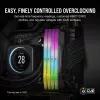 CORSAIR VENGEANCE RGB 32GB 2x16GB DDR5 6000MT/s DIMM Unbuffered 36-44-44-96 Std PMIC AMD EXPO Grey Heatspreader Black PCB 1.4V