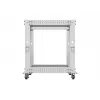 Atviras stovas LANBERG 19 inch 12U, reguliuojamas gylis 600–1100 mm, pilkas