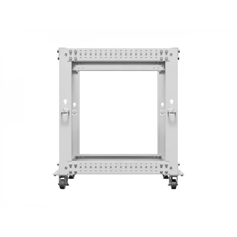 Atviras stovas LANBERG 19 inch 12U, reguliuojamas gylis 600–1100 mm, pilkas
