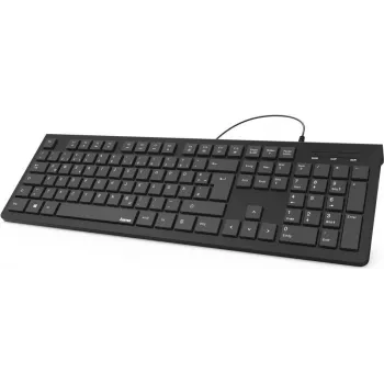Hama KC-200 klaviatūra namams ir biurui USB QWERTY ukrainietiška juoda