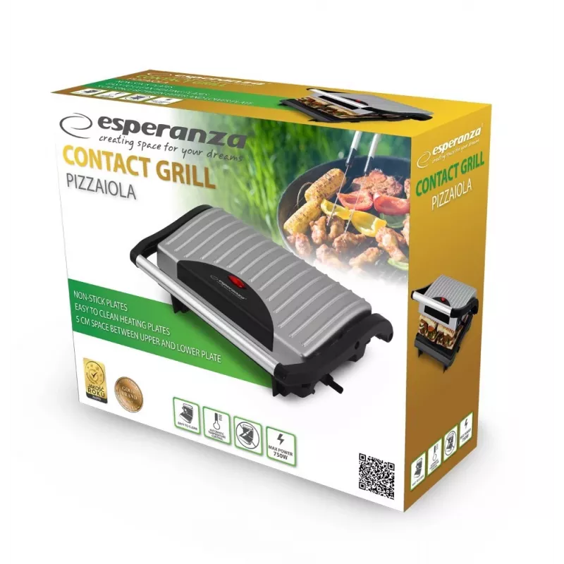 Elektrinis kontaktinis grilis Esperanza Ekg005 Pizzaiola