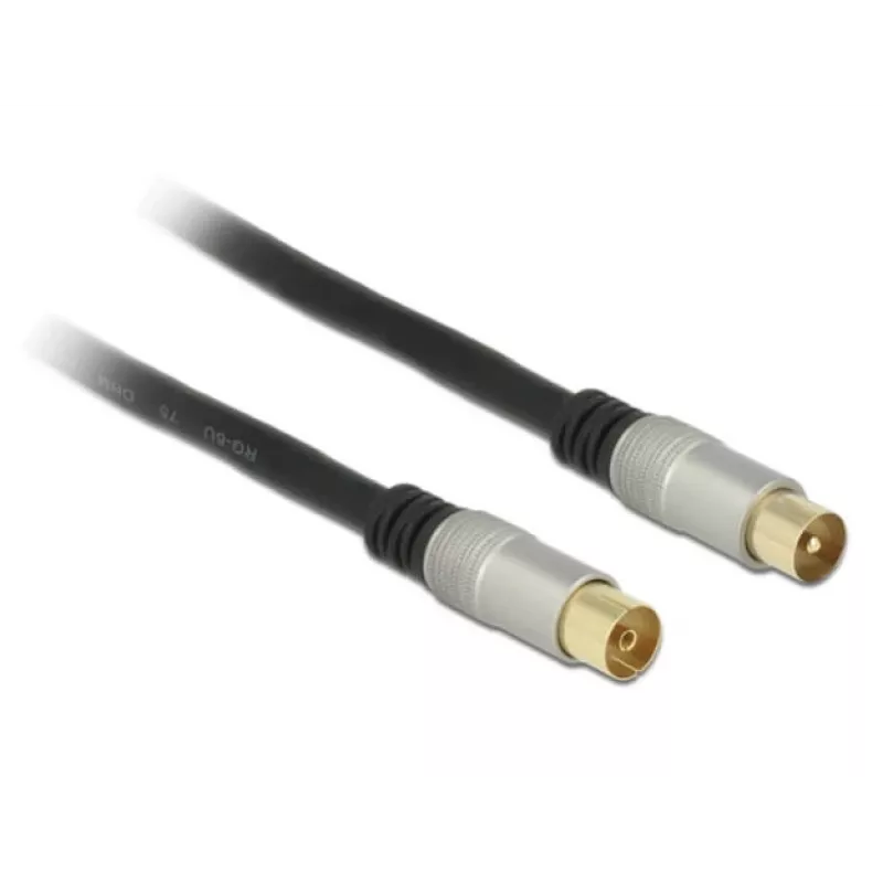 Koaksialinis kabelis RG-6/U DeLOCK 88946 2m IEC juodas