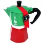 Bialetti Moka Express Italia 6TZ (300 ml) raudonai-žalia
