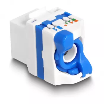 DeLOCK 88130 Keystone modulis plokščias RJ-45 mėlynas baltas 22,5 mm