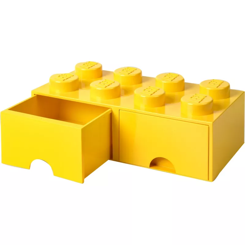 LEGO Drawer Brick 8 — geltona (40061732) stalčius kaladėlėms ir smulkioms detalėms
