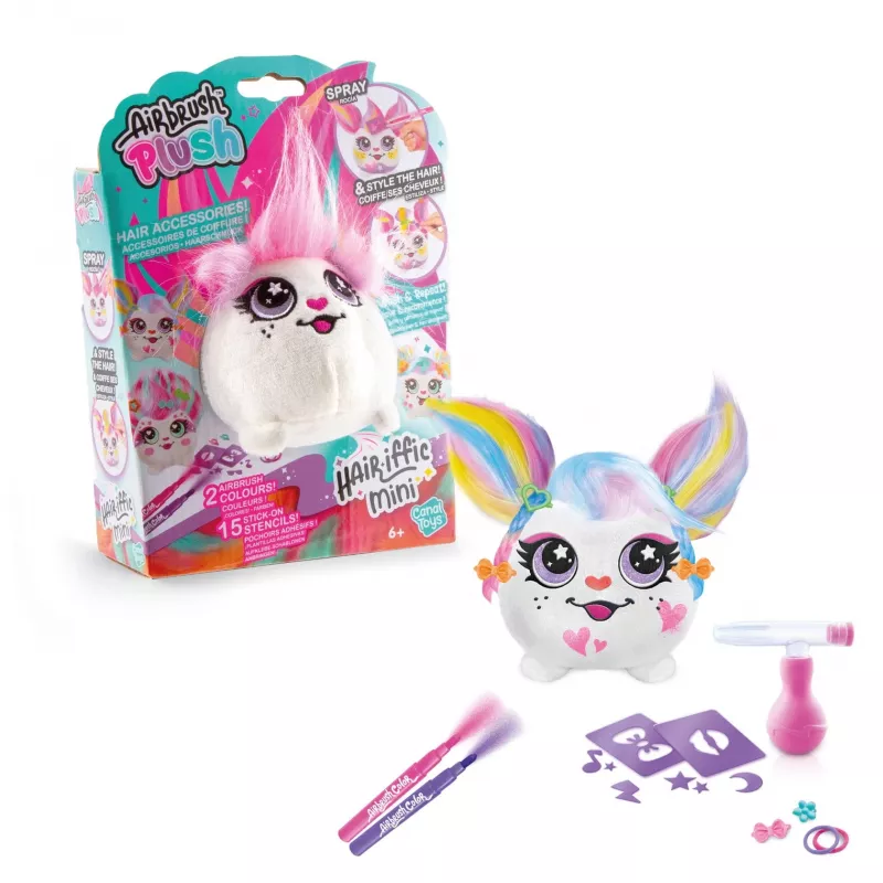 Kūrybinis žaislas Canal Toys Airbrush Plush AIR038 šukuosenų kūrimui, įvairiaspalvis