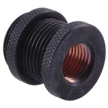 Alphacool 17069 - Žalvaris - chromas - juoda - minkšta žarna (PVC - Silikonas - Neoprenas) - 31 mm - 24 mm - 46 g (17069)