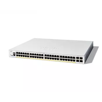 Valdomas tinklo jungiklis Cisco Catalyst 1300-48P-4X, 48 prievadų GE PoE, 4x10GE SFP+