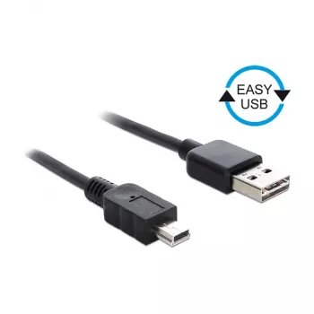 USB laidas DeLOCK 0,5 m USB 2.0 A – USB 2.0 Mini-B