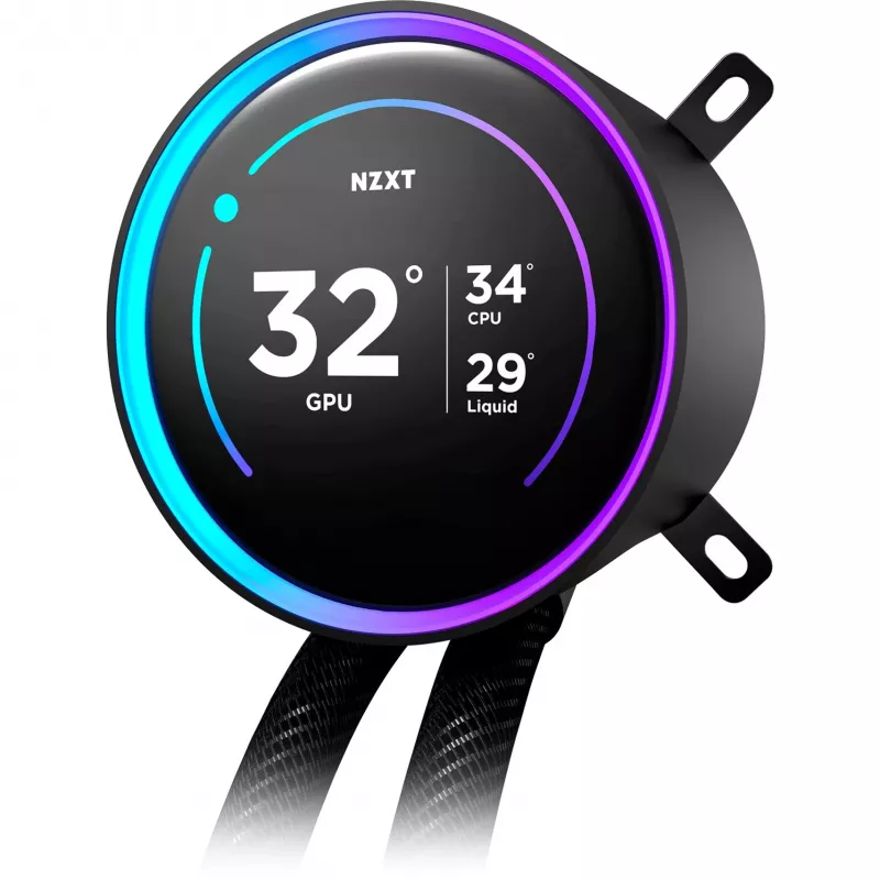 NZXT Kraken Elite 360 RGB procesoriaus vandens aušintuvas 12 cm juodas 1 vnt.