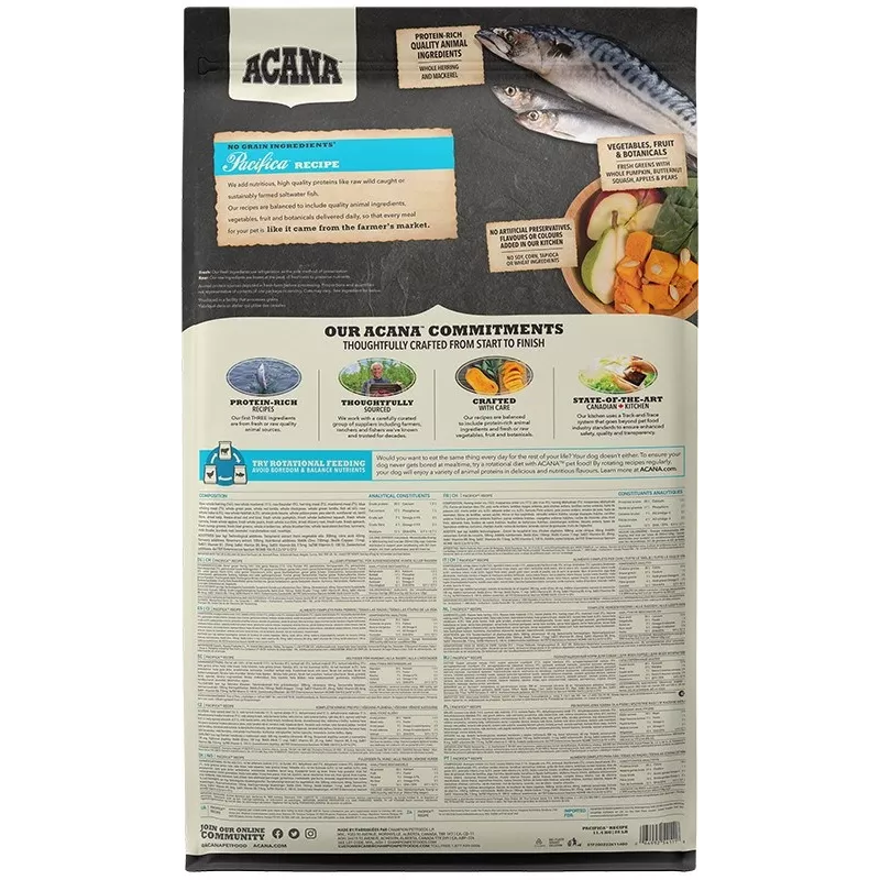 ACANA Highest Protein Pacifica sausas šunų ėdalas - 11,4 kg