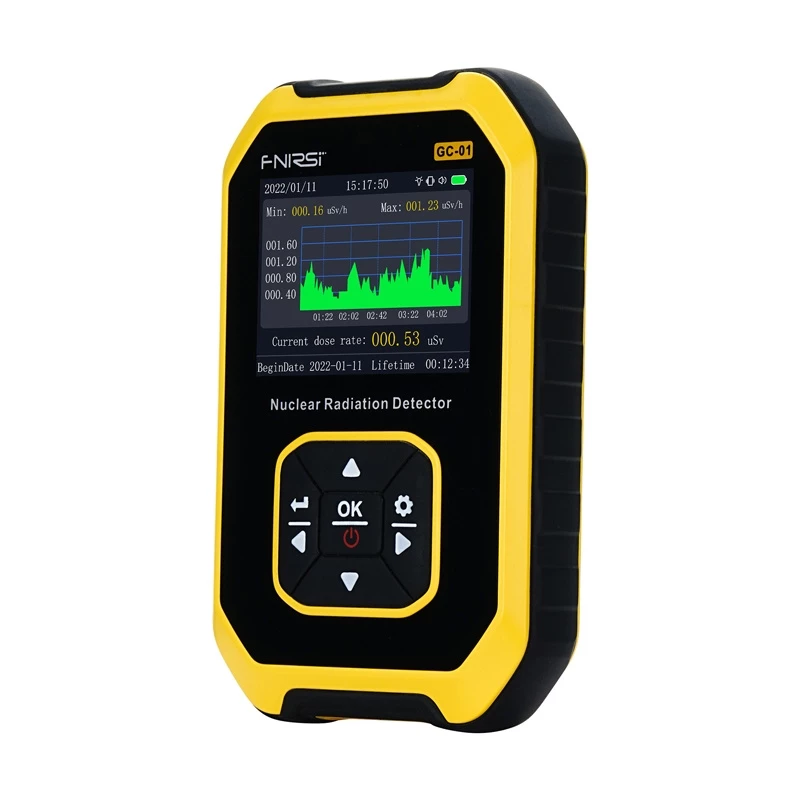 FNIRSI GC-01 Geigerio-Miulerio spinduolių detektorius