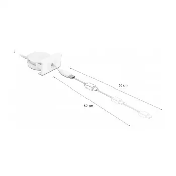 Įtraukiamas laidas DeLOCK Easy 45 USB 2.0 Type-A į Type-C 0,62 m
