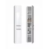 Laisvai pastatoma vonios spintelė NEL II BIEL POŁ – 5 lentynos, 310×300×1740 mm, balta