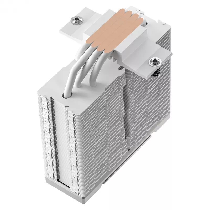 Oro aušintuvas DeepCool AK400 G2 WH, 120 mm ventiliatorius, maks. oro slėgis 3,33 mmH2O, 92×132×156 mm, baltas