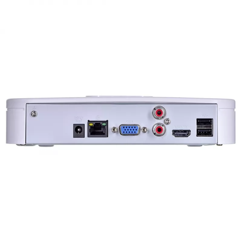 Tinklinis vaizdo įrašytuvas DAHUA NVR2108-I2 – 8 kanalų NVR, 4096×2400 maks., SATA III iki 10 TB, 1U balta