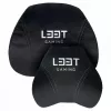 L33T Gaming 160382 Prabangus pagalvių rinkinys žaidimų kėdei, Atminties putos, Velvetas, Itin minkštas, Juodas