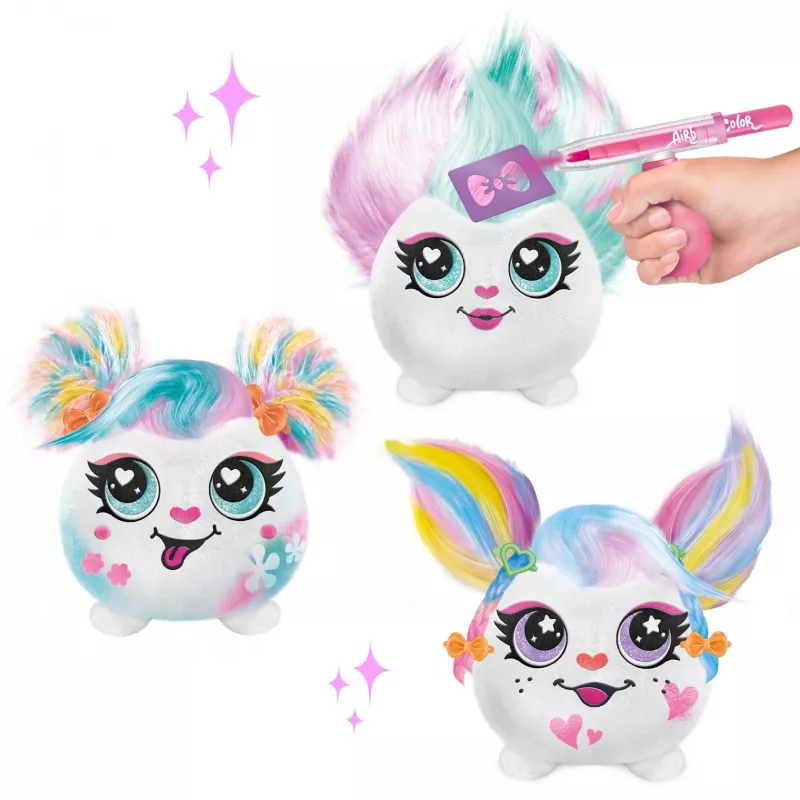 Kūrybinis žaislas Canal Toys Airbrush Plush AIR038 šukuosenų kūrimui, įvairiaspalvis