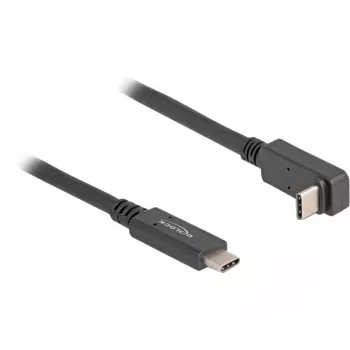 DeLOCK USB-C laidas USB Type-C kištukas – USB Type-C kištukas, 2 m, 5 Gbps, 4K, PD 60 W, kampuotas