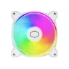 Cooler Master MasterFan MF120 Halo2 White Edition MFL-B2DW-21NP2-R2 120 mm ARGB korpuso ventiliatorius, 27 dB, 51,88 CFM, baltas