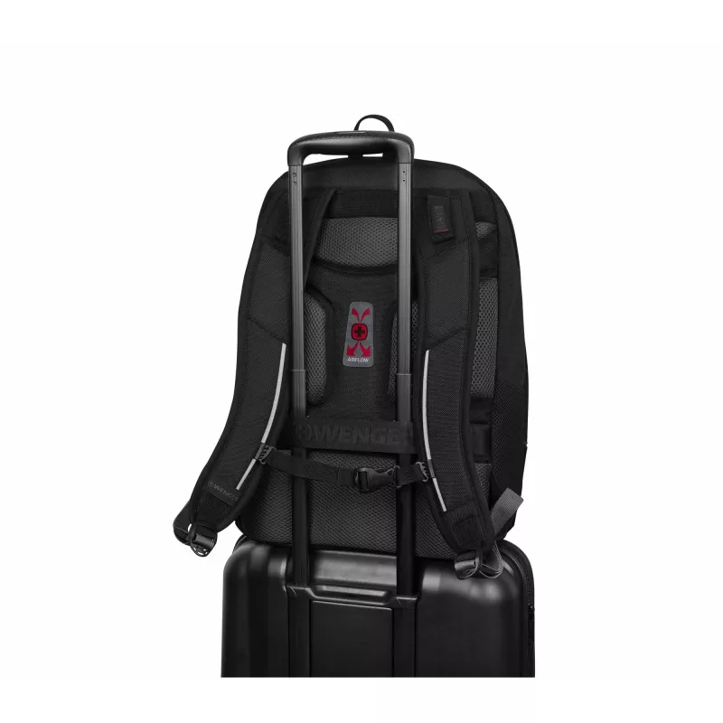 Wenger Carbon Pro verslo kuprinė su 15,6 inch nešiojamojo kompiuterio ir planšetės kišenėmis, juoda (653129)