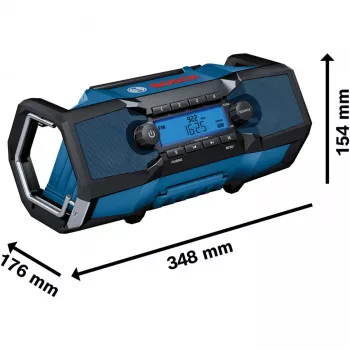 Bosch GPB 18V-2 C Professional nešiojamas skaitmeninis radijo imtuvas juodas, mėlynas, sidabrinis