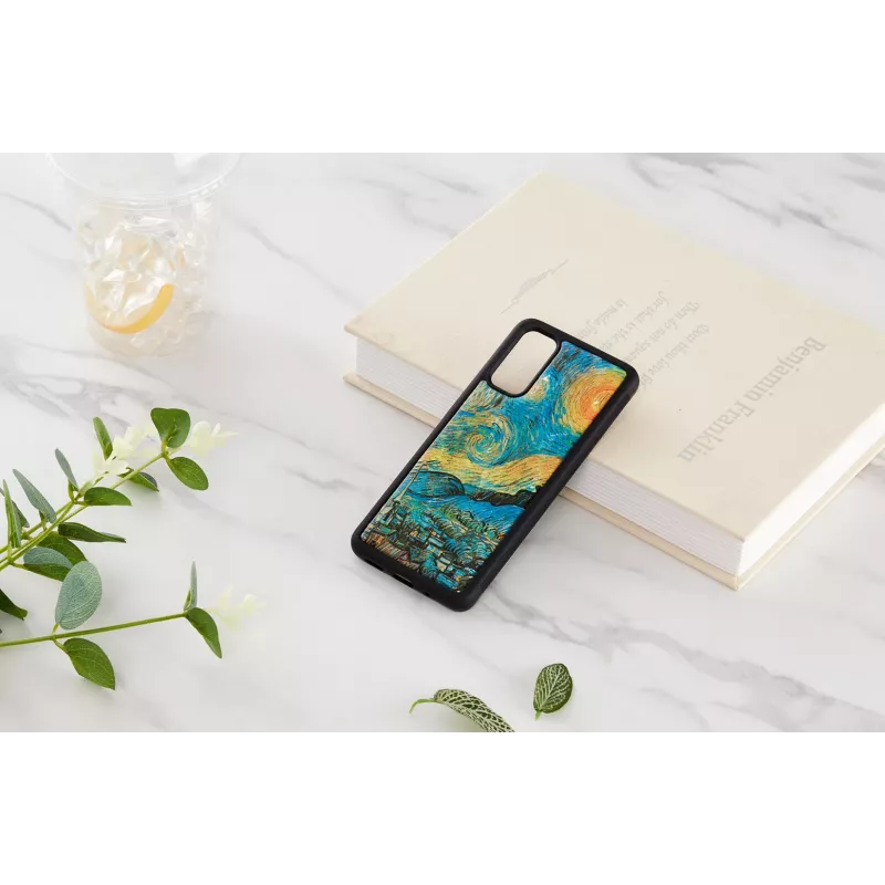 Apsauginis dėklas iKins Samsung Galaxy S20 — juodas žvaigždėto dangaus dizainas