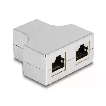 DeLOCK RJ45 T skirstytuvas 1x RJ45 lizdas į 2x RJ45 lizdą Cat.5e STP