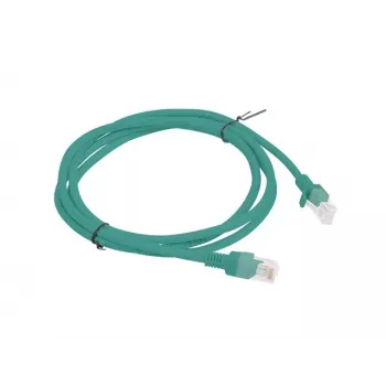 PATCHCORD Cat.6 UTP 1,5 m Žalia FLUKE IŠLAIKYTA LANBERG 10 VNT. PAKETAS