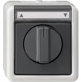 GIRA 015430 Elektrinis jungiklis juodai pilkas (015430)